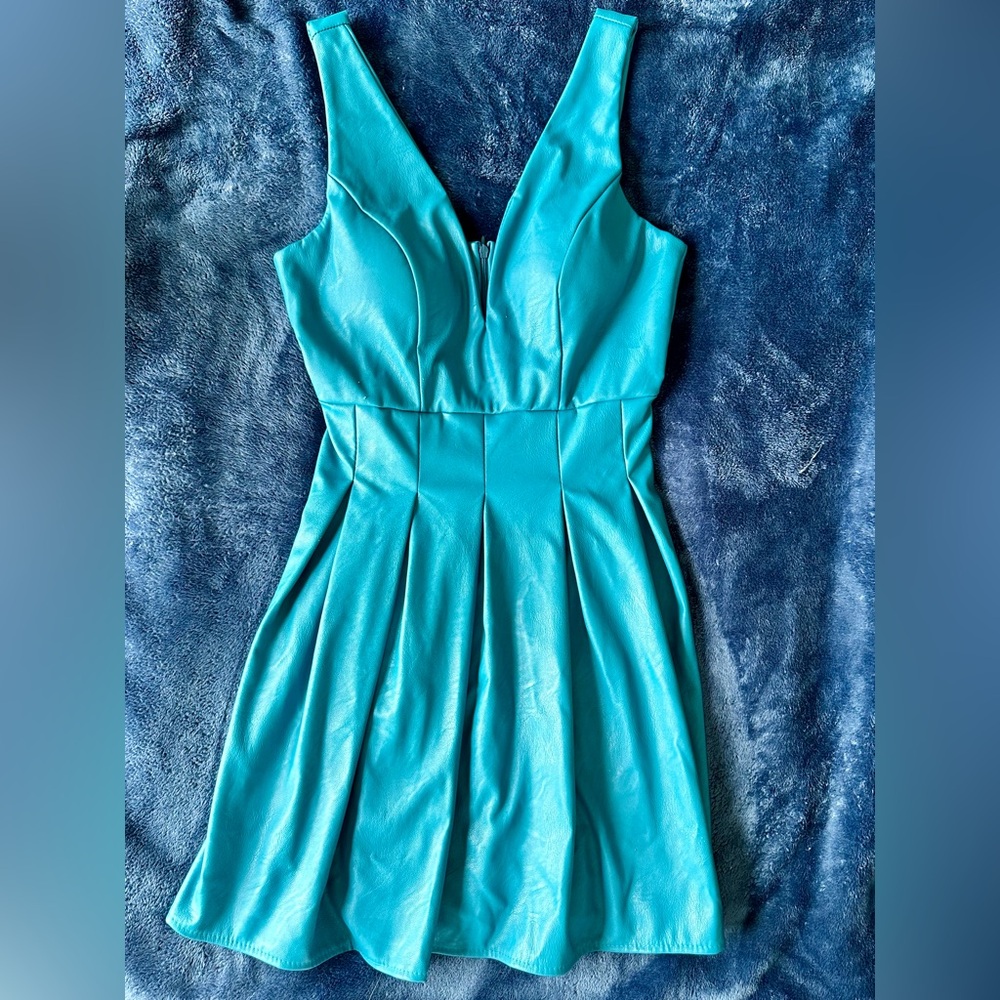 NWT Wal G leather like dress size XS